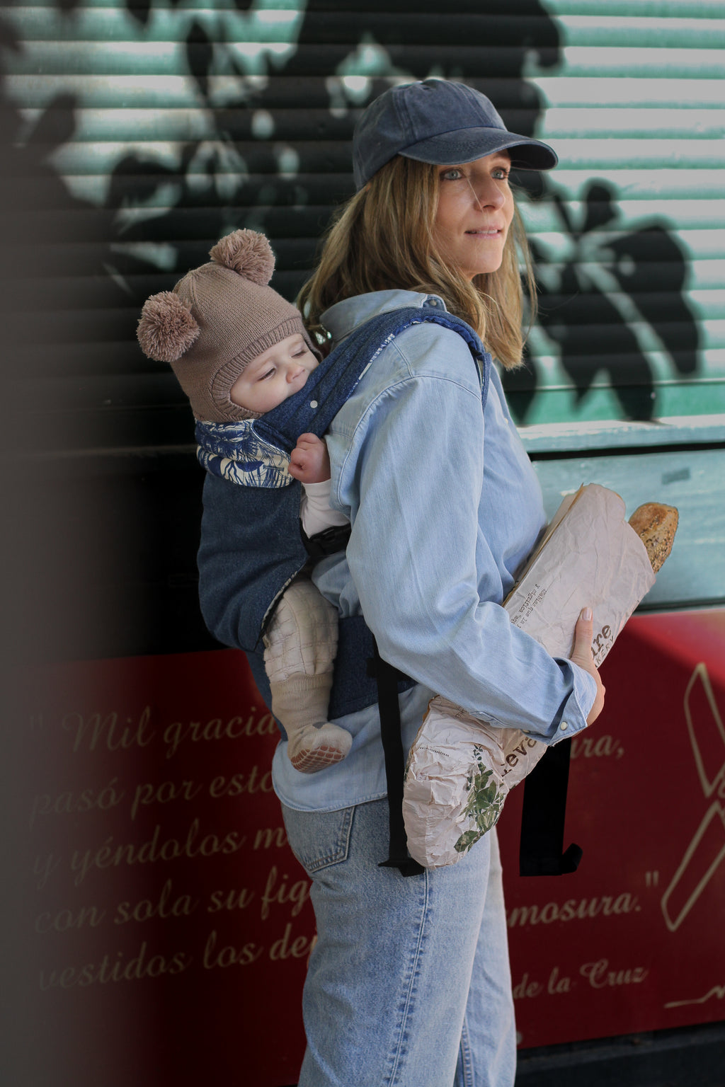 Yaxa BABY CARRIER Denim Toile